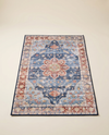 Accent Rug | Soft Grey Circle-Pattern Mat, 50x80 cm