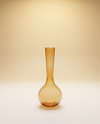Amber Glass Vase | Mouth-Blown Mombassa H48