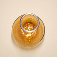 Amber Glass Vase | Mouth-Blown Mombassa H48
