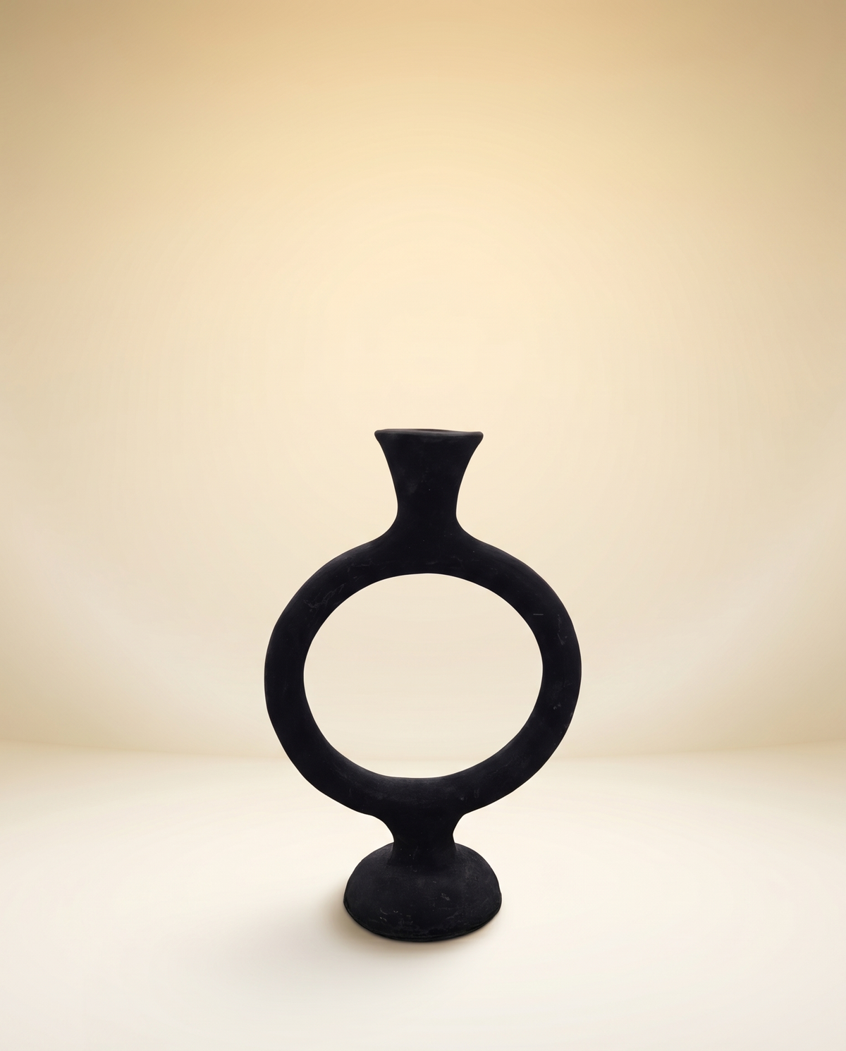 Decorative Candle Holder Soleil M | Golden Sun Cast Aluminium