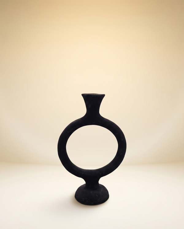 Decorative Candle Holder Soleil M | Golden Sun Cast Aluminium