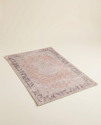 Accent Rug | Soft Grey Circle-Pattern Mat, 50x80 cm
