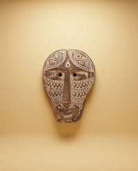 Wooden Wall Mask | Carved Timor-Style Decor