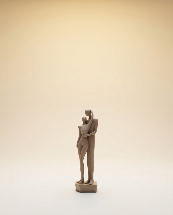 Couple Sculpture | Embracing Pair, 32 cm
