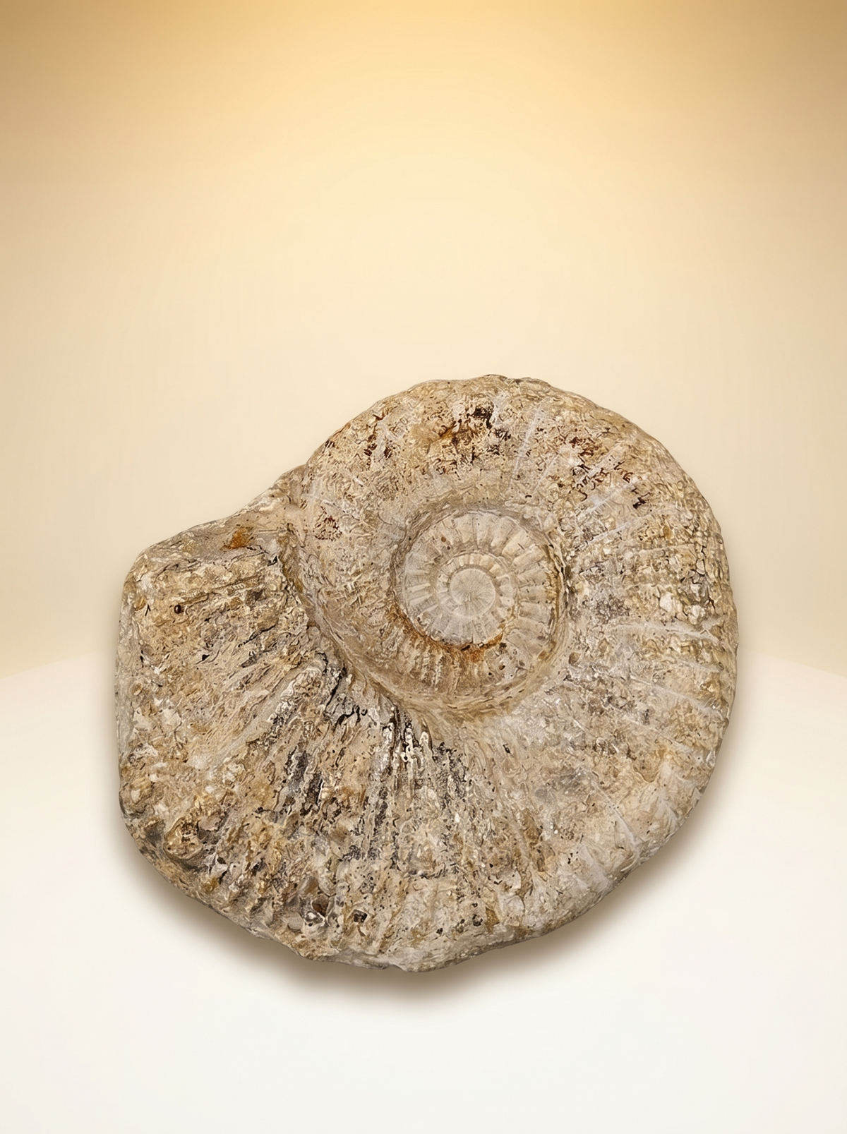 Ammonite Fossil | Natural Spiralled Stone Shell