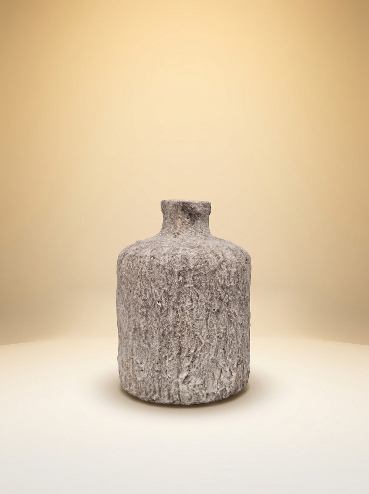 Stoneware Vase | Rustic Textured Bottle Vase