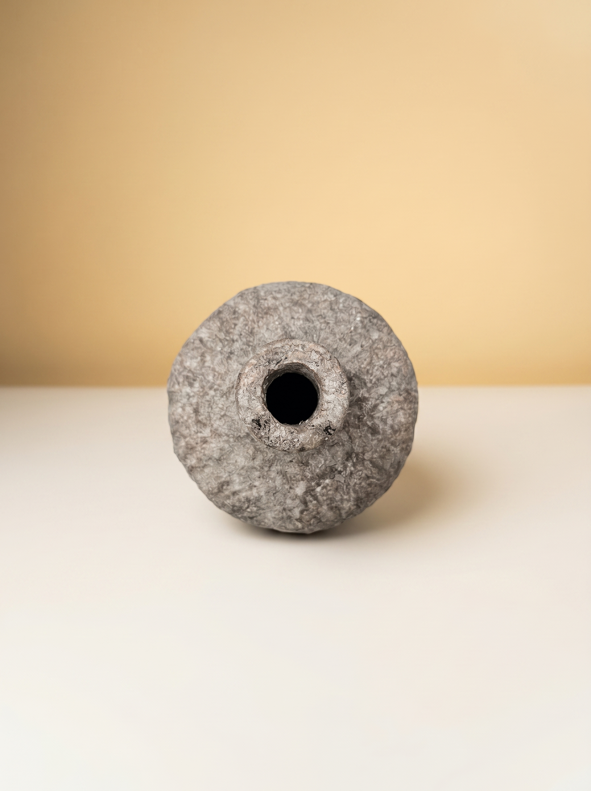 Stoneware Vase | Rustic Textured Bottle Vase