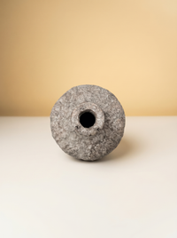 Stoneware Vase | Rustic Textured Bottle Vase