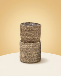 Woven Plant Basket, Set of 2 Natural Cachepots