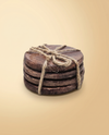 Wooden Coaster Set | Set of 4 Round Coasters, Natural or Walnut