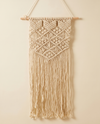 Macrame Wall Hanging | Boho Knotted Fringe Panel