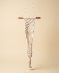 Hanging Planter in Natural Cotton Macrame - Stitt