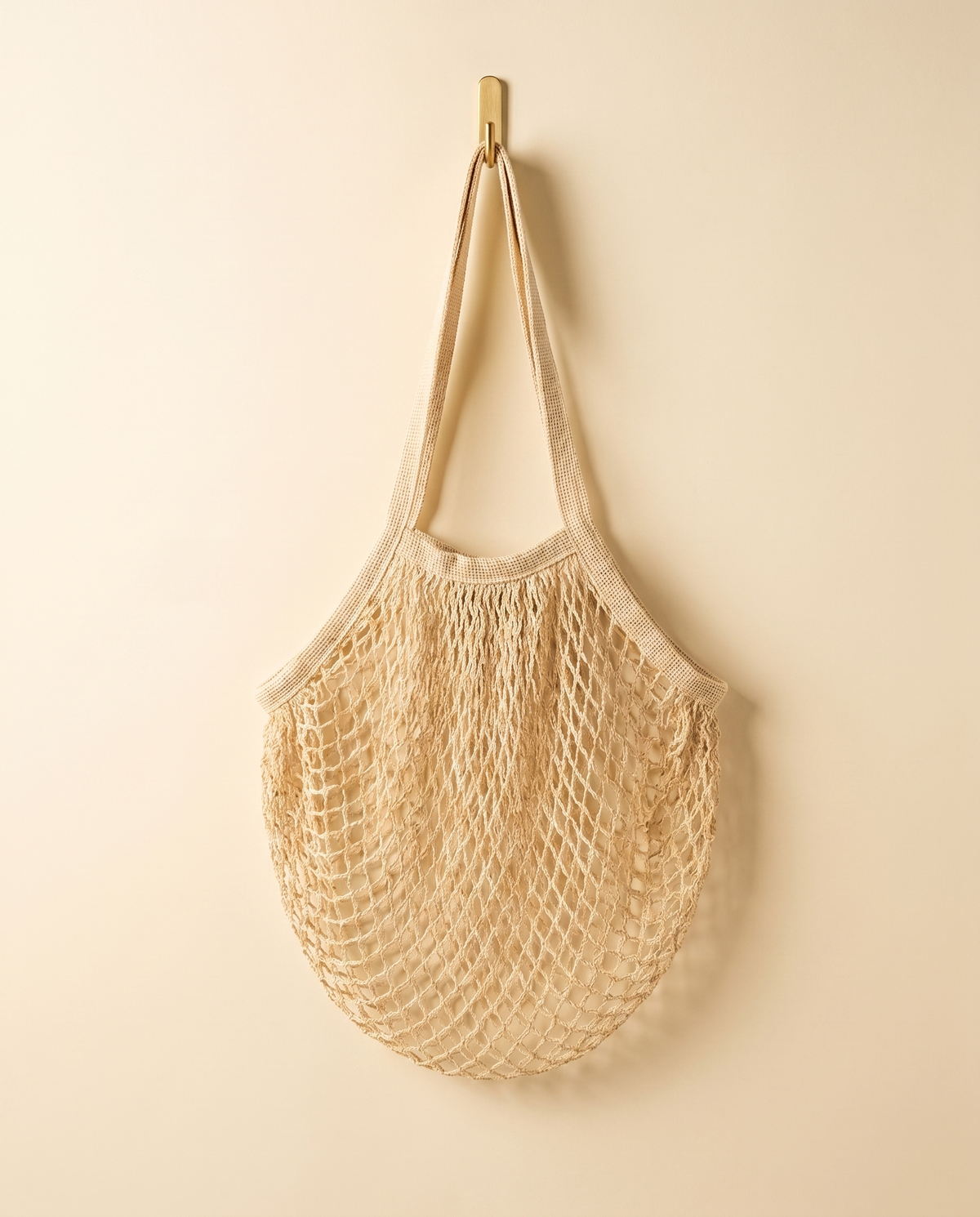 Cotton Net Shopping Bag, Natural String Tote