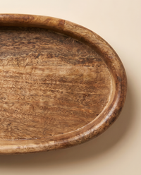 Holztablett Oval | Mangoholz Aufbewahrungsschale