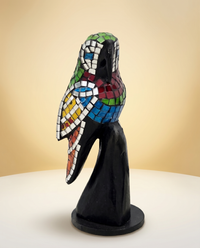 Mosaic Animal Figurine | Hand-Painted Trencadís Parrot or Toucan