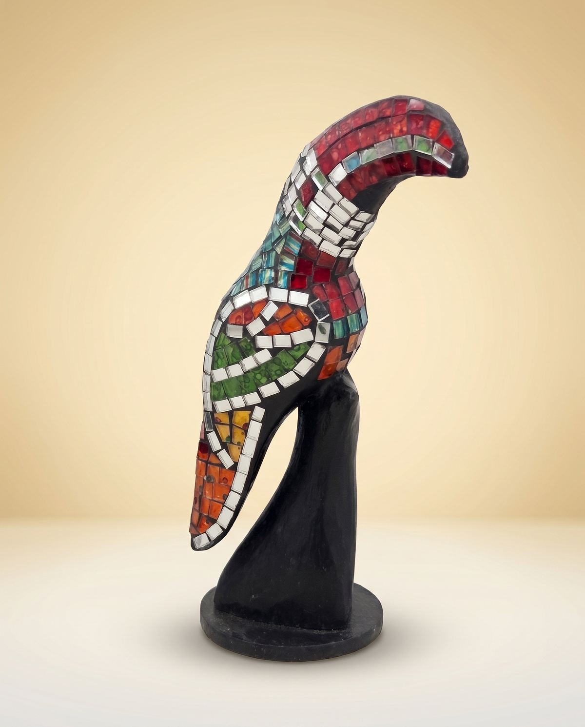 Mosaic Animal Figurine | Hand-Painted Trencadís Parrot or Toucan