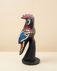 Mosaic Animal Figurine | Hand-Painted Trencadís Parrot or Toucan
