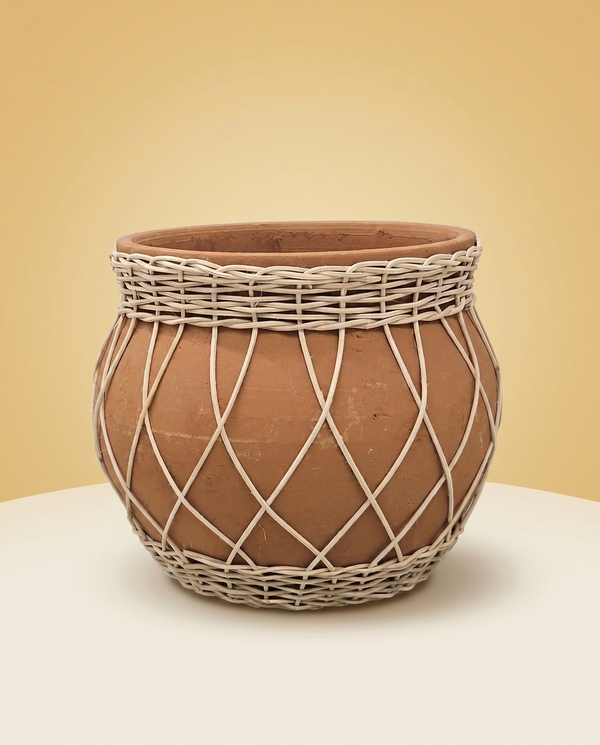 Terracotta Planter in Warm, Natural Terra Tone