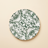 Wood Coasters Set of 8 - Green & White Mango Wood